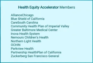 Leadership Alliance Health Equity Accelerator Members